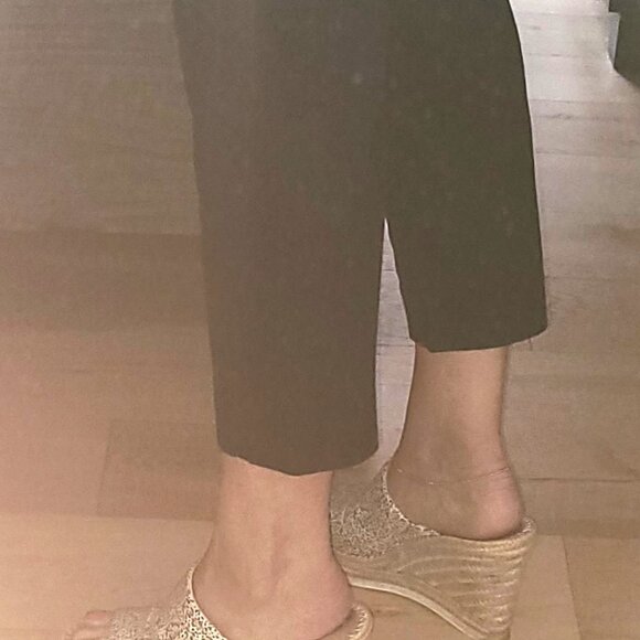 ANN TAYLOR BLACK CAPRI PANTS - STYLE & SIZE - MARISSA 4P - Picture 9 of 9